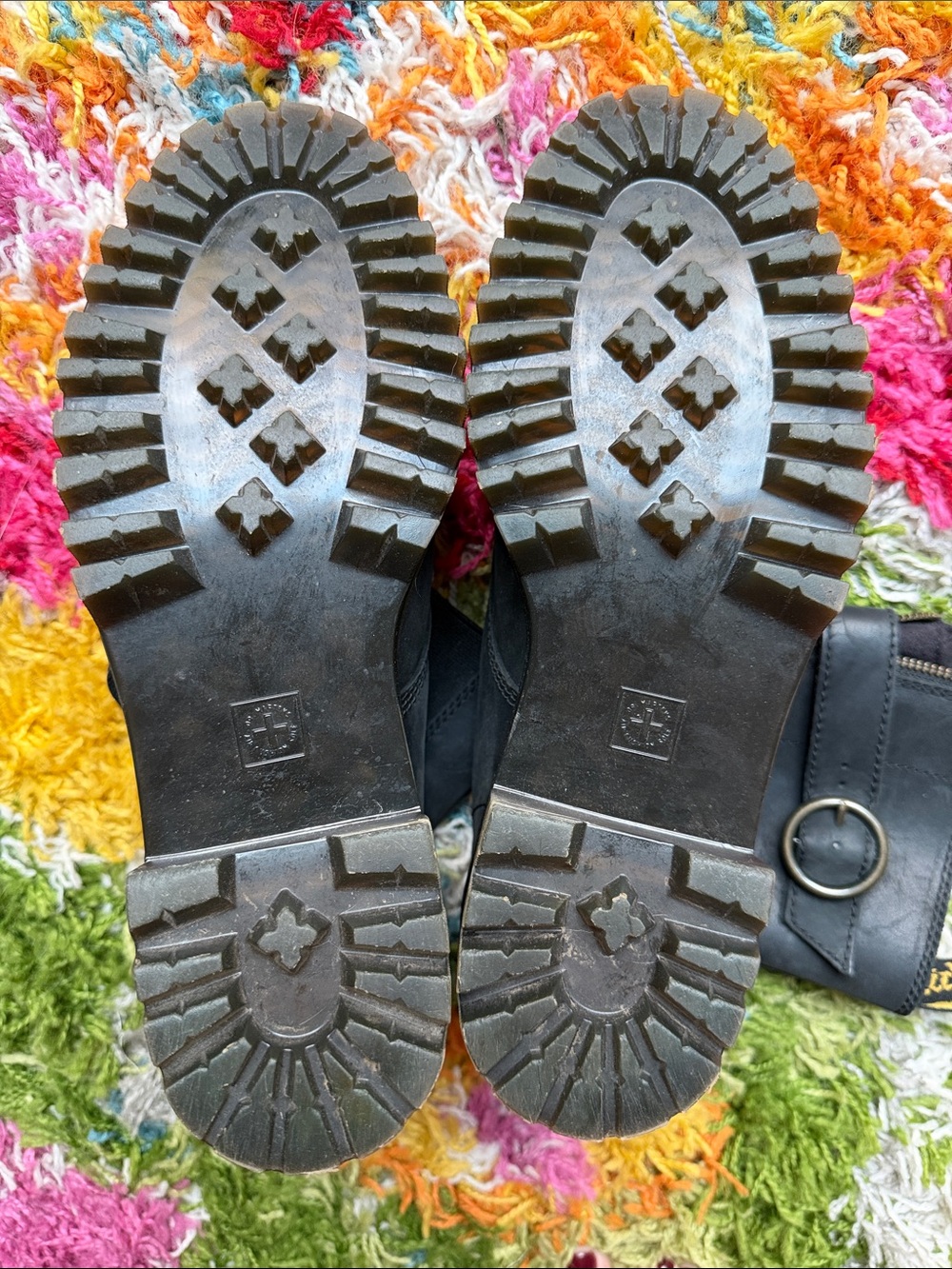 Dr. Martens Tamela Boot Black Chunky with Buckle Straps - Picture 8 of 13